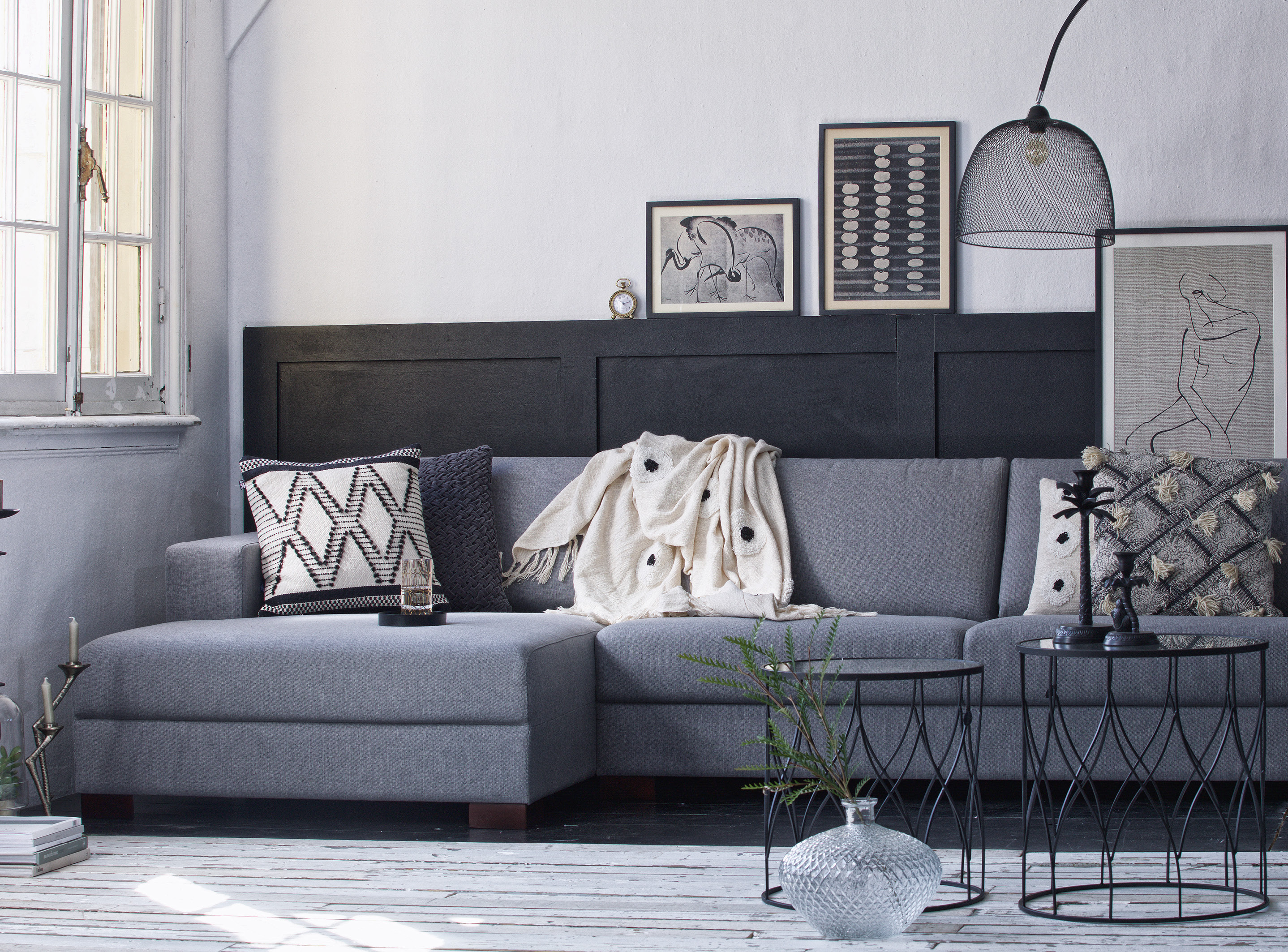 Riverdale Amaro bijzettafel, HKLiving Aztec kussen